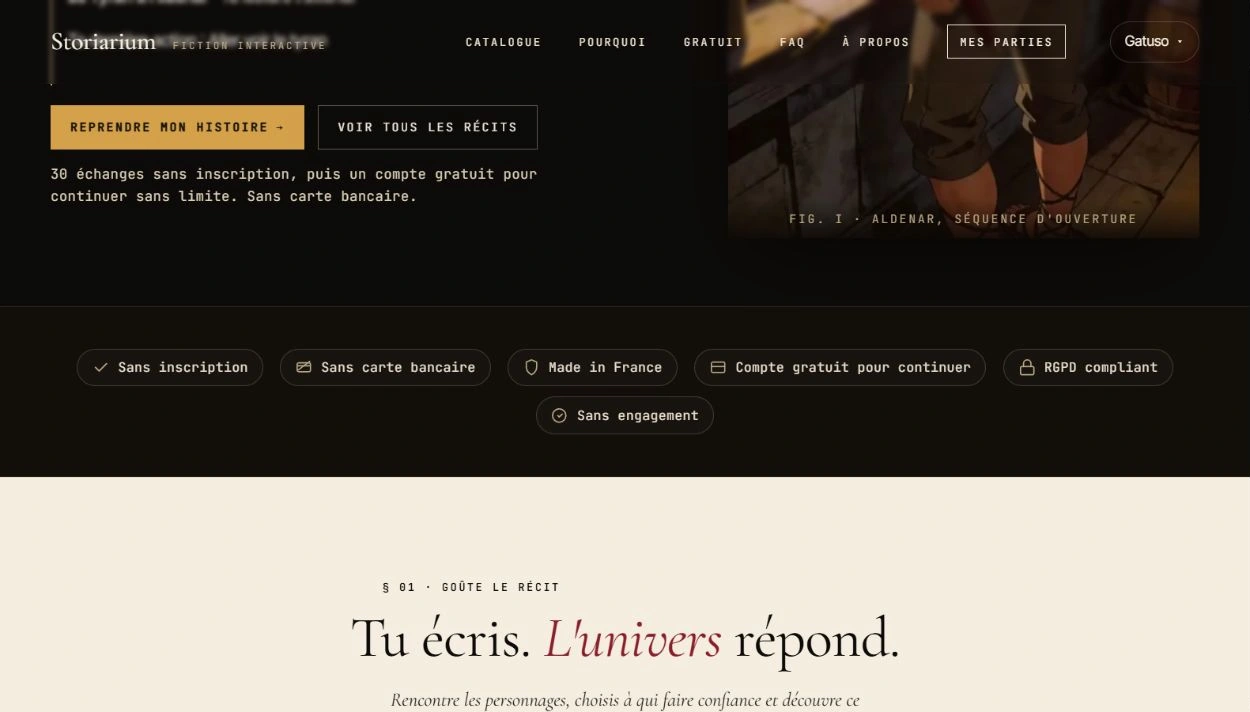 Storiarium, Lecture interactive